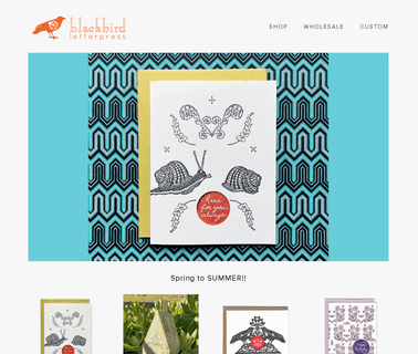 Blackbird Letterpress favors souvenirs