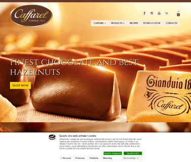 Caffarel Spa and chocolate baskets