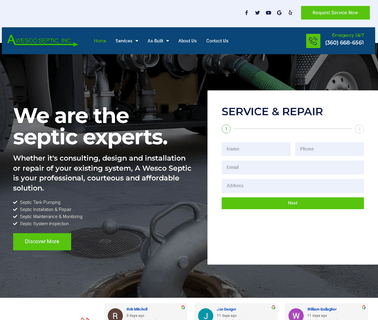 A Wesco Septic Service field service kits