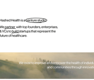 Blockchain Healthcare - Hashed Health able flash