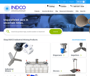 Indco mixing agitator