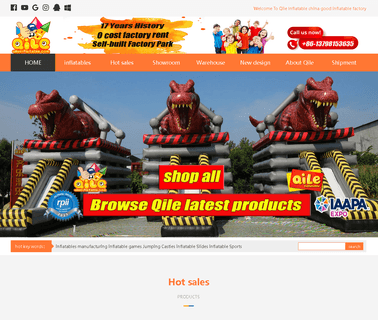 Guangzhou Qile Inflatable inflatable slide castle