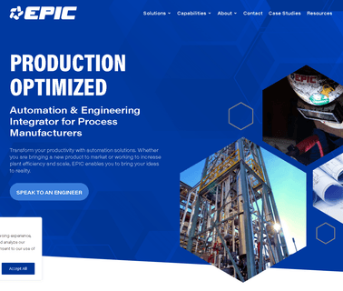 Epic Process Systems Proven Design/ Build for Complete Systems process systems