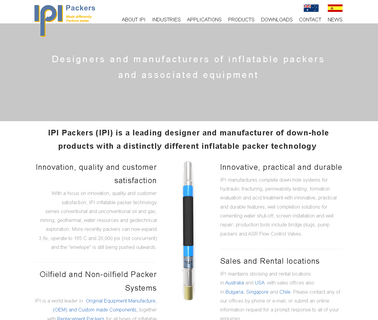 Inflatable Packers International well red