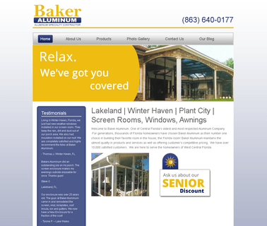 Lakeland Winter Haven Plant City Screen Rooms Windows Awnings caravan awnings