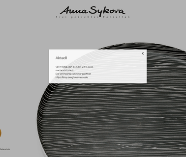 Anna Sykora Porzellan movimento terra