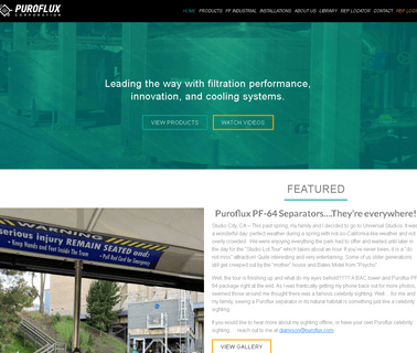 Puroflux Corp treatment equipment used