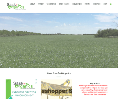 Saskorganics association organic