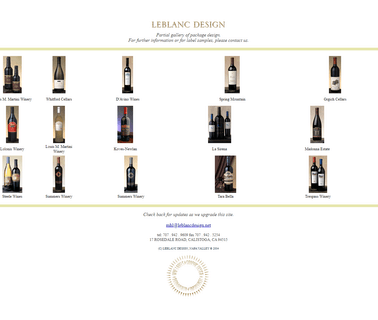 Welcome to Leblanc Design wine napa