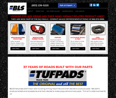 Bls Enterprises Inc track rubber