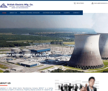 British Electric Mfg. Co. west dealers
