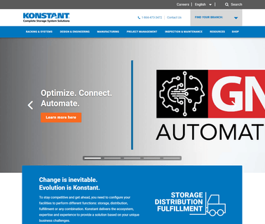 Konstant, Pallet Rackin industrial material handling equipment
