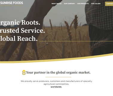 Sunrise Foods International Inc. feed grains