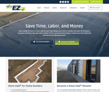 Mono Slab Ez Form concrete insulated