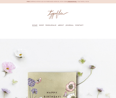 Home - Typoflora bows greeting
