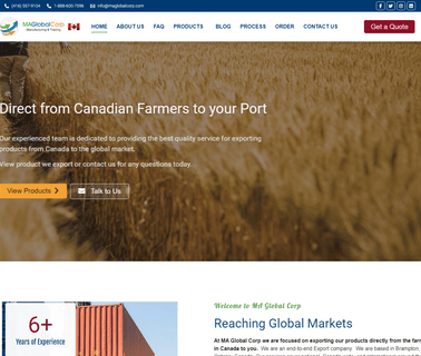 Ma Global Corp. canadian food supply