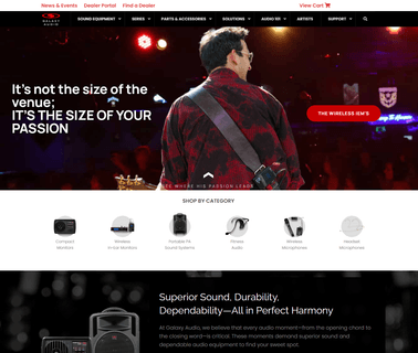 Galaxy Audio amplifiers music