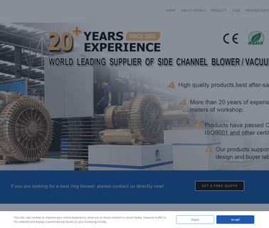 Dongguan Foersheng Electrical & Mechanical 220v blower