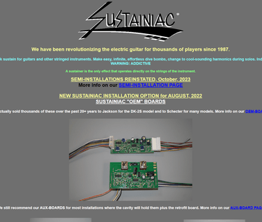 Sustainiac Home Page guitar home