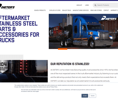 Dieters Stainless Steel Truck Accessories canada accessories