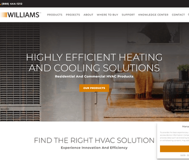 Williams Furnace Co cab air suspensions