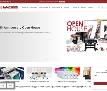 Lawson Screen & Digital Products screen printing flag