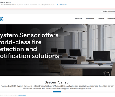 System Sensor alarm system products