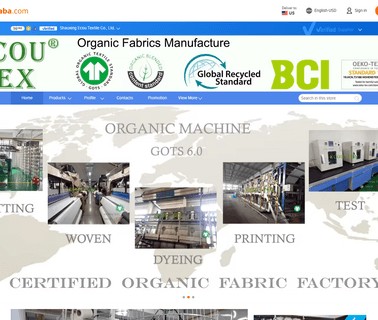 Shaoxing County Ecou Textile fabrics cotton