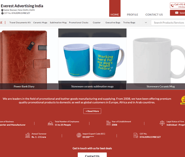 Everest Advertising India customized business products