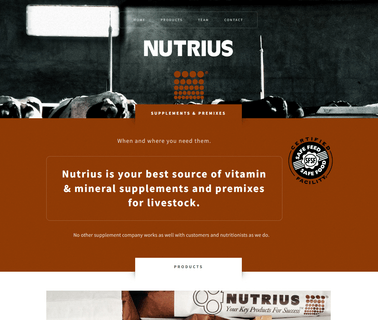 Home - Nutrius,  dairy agriculture