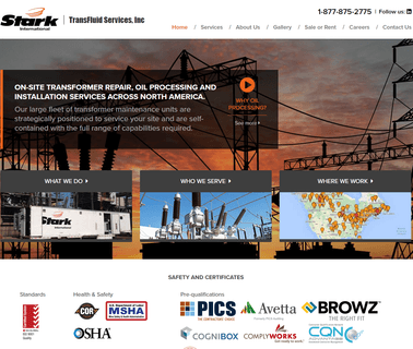 Transformer Repair & Oil Processing in North America Stark learn repair