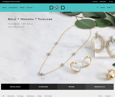 Dana David, 18K Gold and Diamond 100 gold
