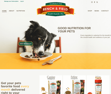 Bench and Field Pet Foods field
