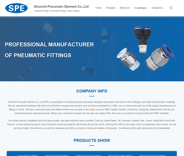 Ningbo Shunchi Pneumatic Element brass fittings accessory