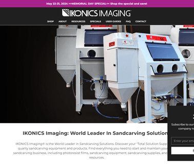 Ikonics Imaging Photobrasive Systems ccd imaging