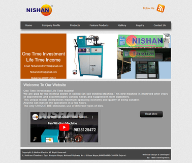 Nishan Electric fan winding machines
