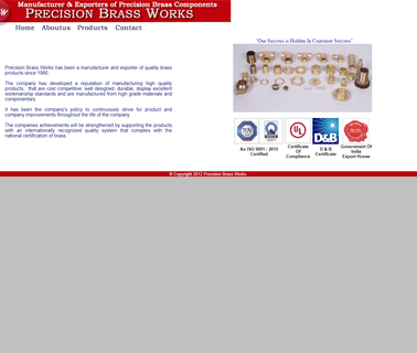 Precision Brass Works brass fasteners bolts