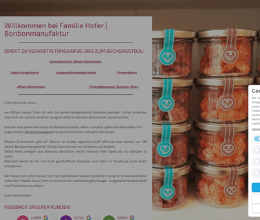 Familie Hofer | Bonbonmanufaktur stationery calling