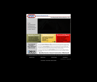 Concrete Unlimited - Concrete Repair - Concrete Design materials waterproofing