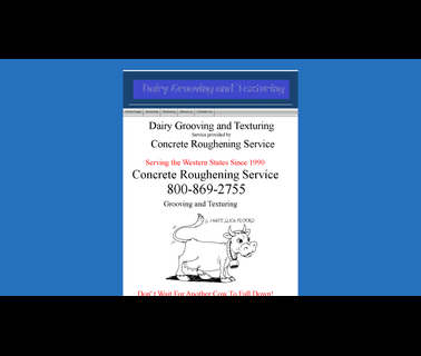Concrete Roughening Service dairy machinery