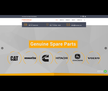 Forcemac Construction Machinery Spare Parts bearings pistons