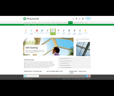 Pilkington Self Cleaning Glass self cleaning