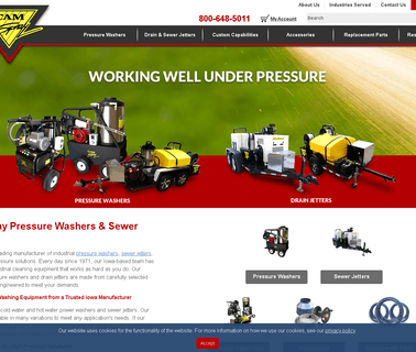 Cam Spray duty washer extractor