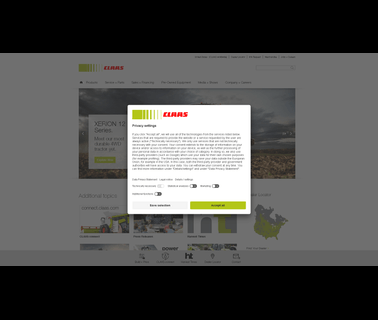 Claas of America forest farm