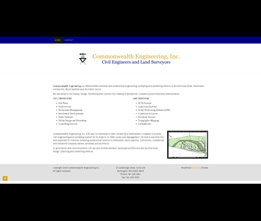 Commonwealth Engineering Cei Provides Personal and Professional; civil site