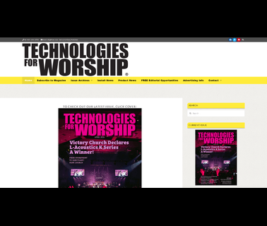 Infocomm 2014: Technologies For Worship Magazine: Profile assists manufacturers