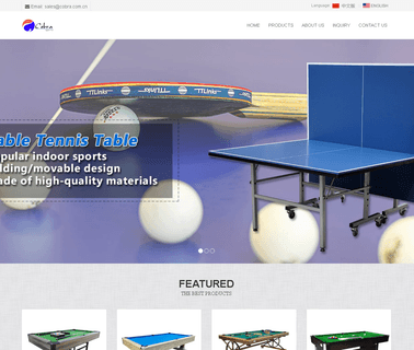 Shenzhen Cobra Sports Goods goods table