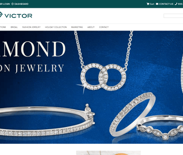 Victor Corporation diamond ring sapphire