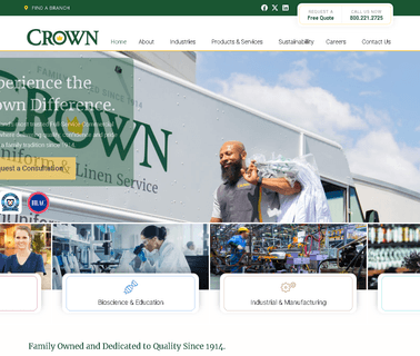 Home - Crown Linen Service twill linen