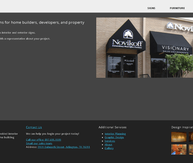 Visionary Sales Environments | Interior and Exterior Signage manufacturer galleries
